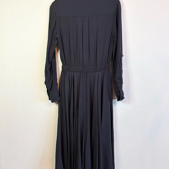 Equipment Jacquot Button Front Long Sleeve Midi Utility Dress Eclipse 2 - Picture 10 of 14